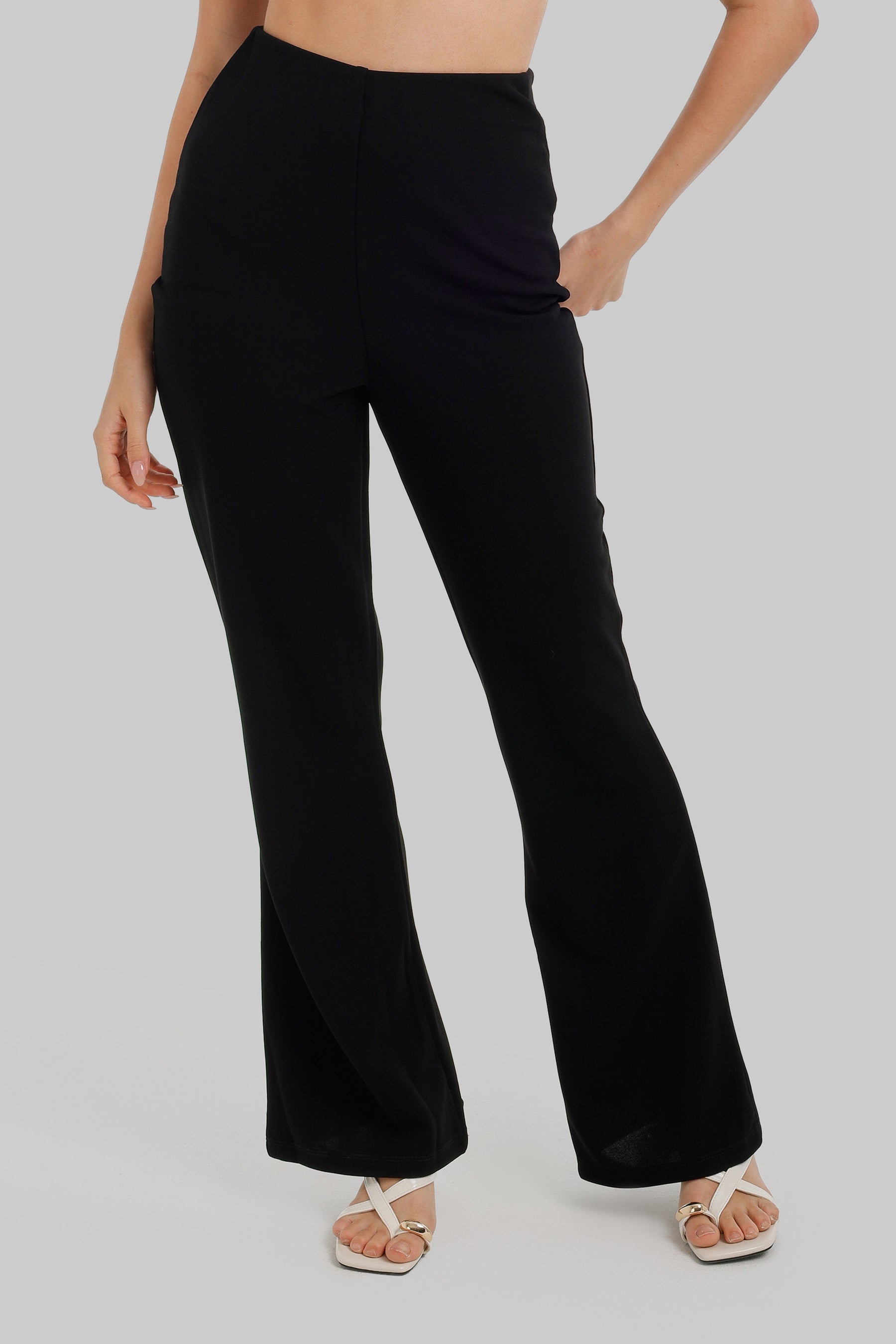 High-Waist Flared Pants