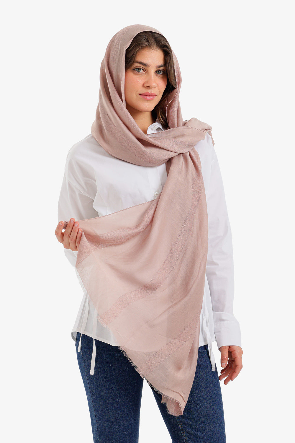 Soft Damask Style Scarf