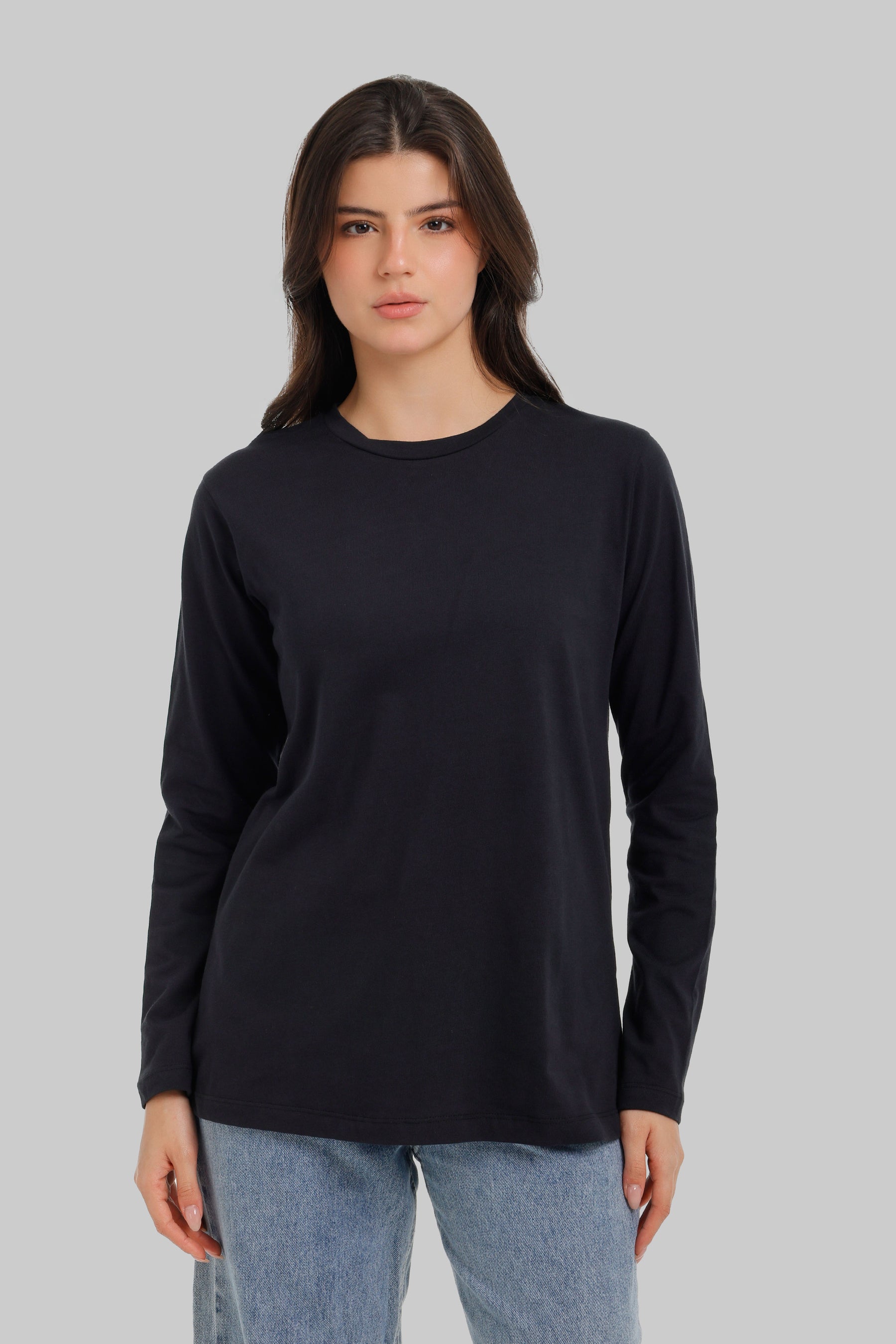 Crew Neck Longline T-Shirt