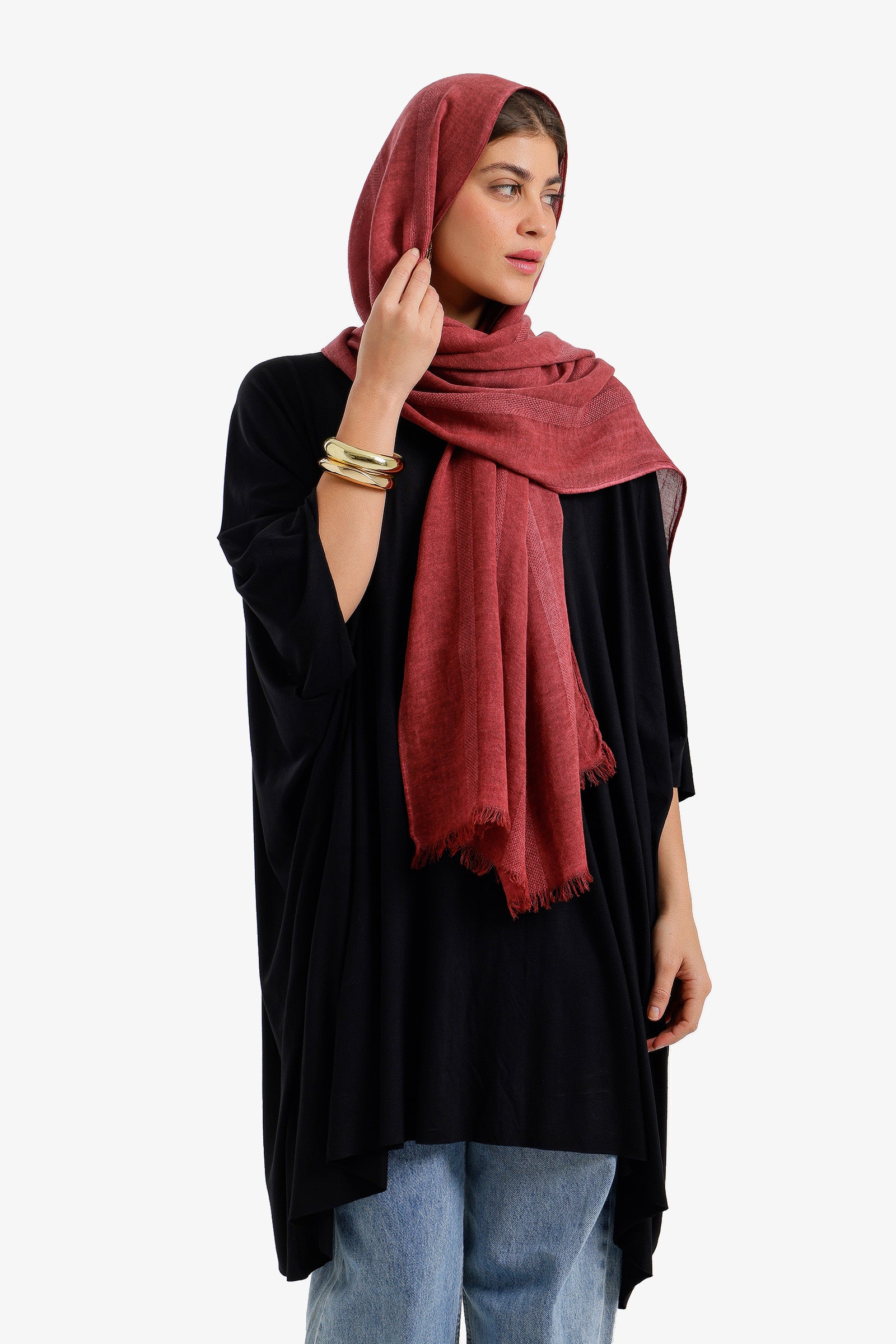 Tonal Stripe Scarf