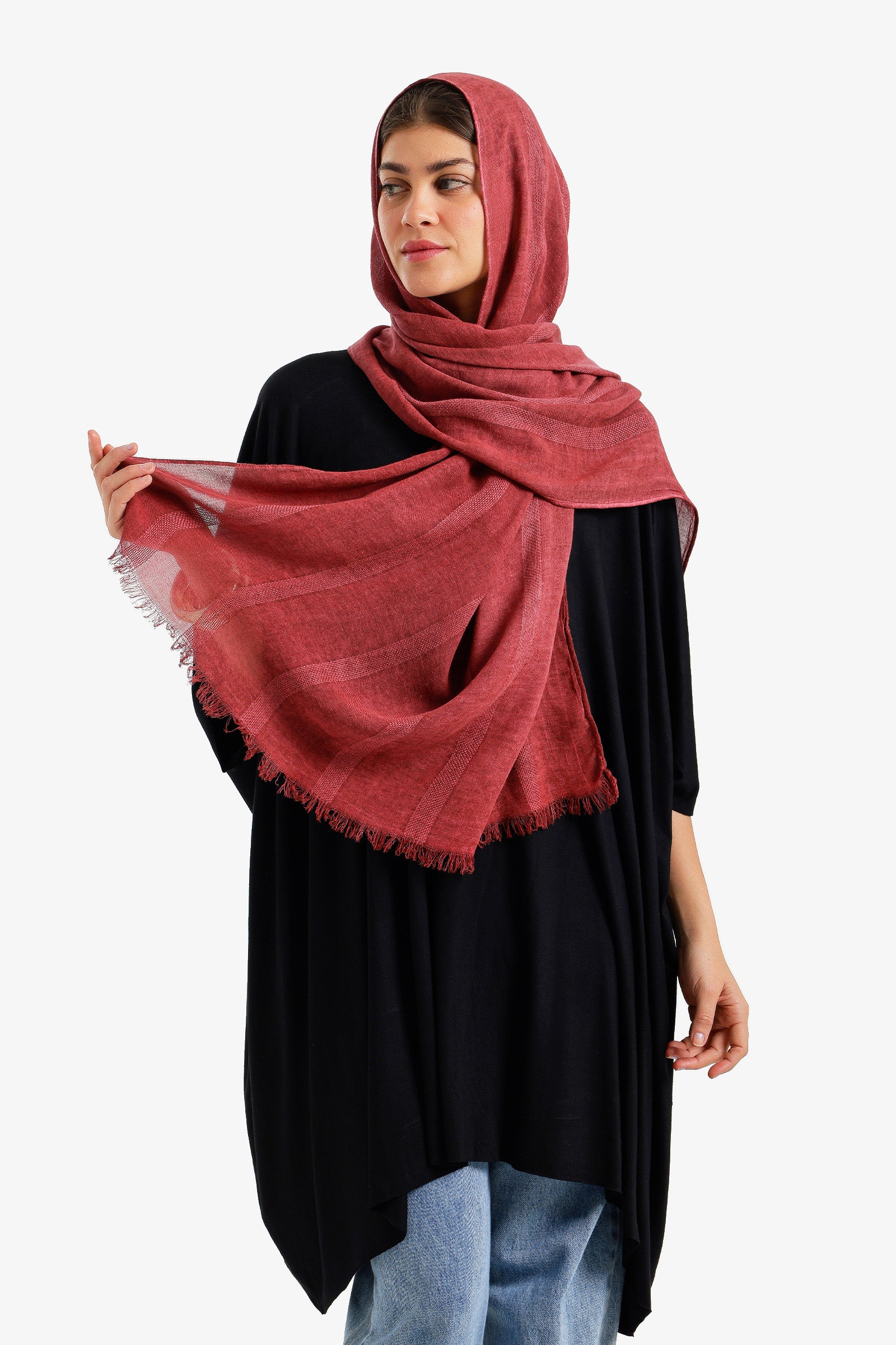 Tonal Stripe Scarf