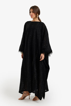 Fringed Maxi Abaya
