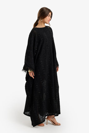 Fringed Maxi Abaya