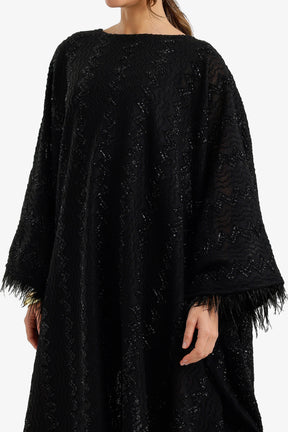 Fringed Maxi Abaya