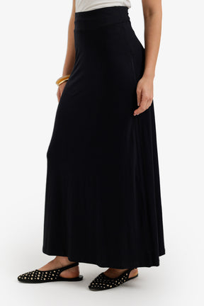 Elasticated Waist Maxi Skirt