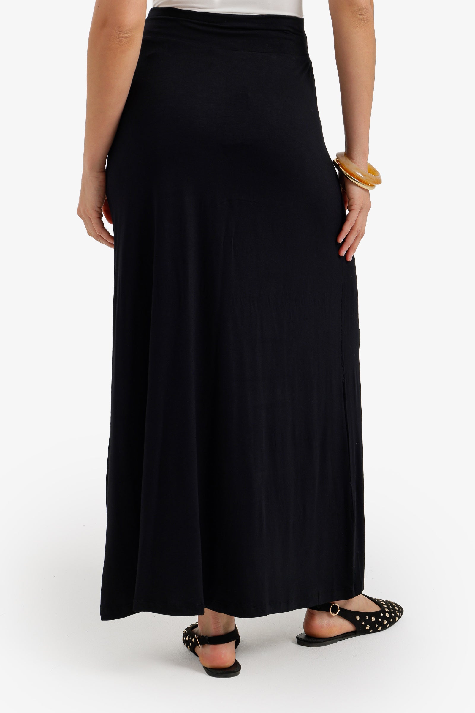 Elasticated Waist Maxi Skirt