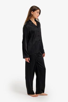 Satin Buttoned Pyjama Set