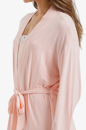 Polka Dot Belted Robe