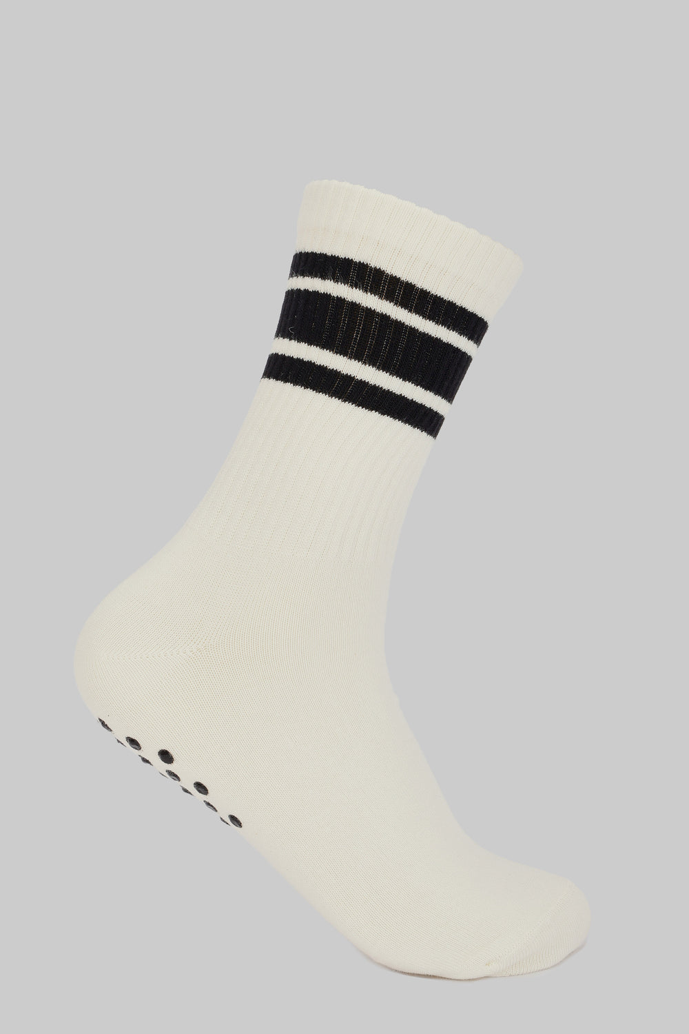 Sporty Striped Grip Socks