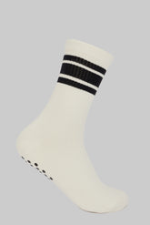 Sporty Striped Grip Socks