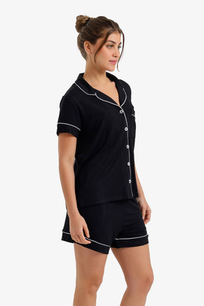 Piped Short Pyjama Set