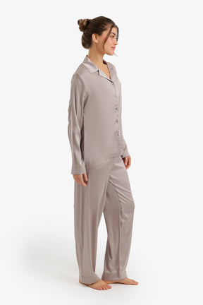 Satin Buttoned Pyjama Set