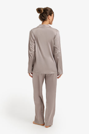 Satin Buttoned Pyjama Set