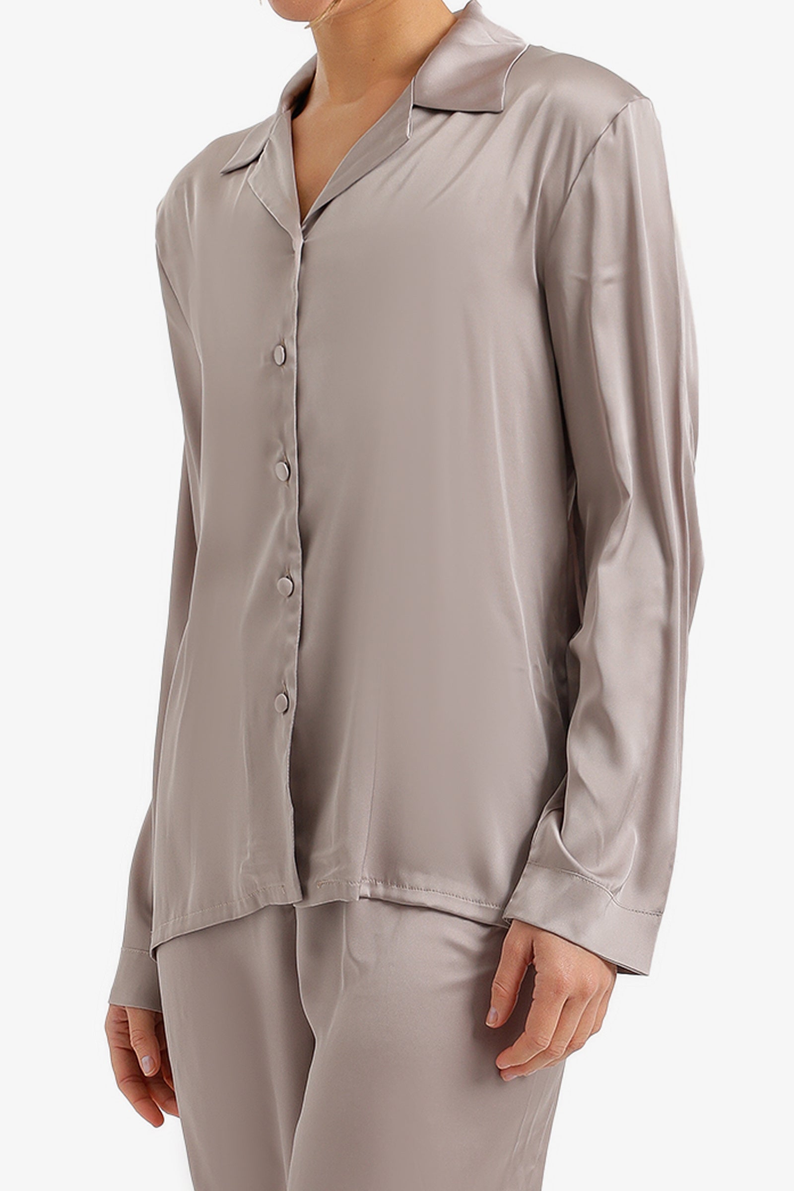 Satin Buttoned Pyjama Set