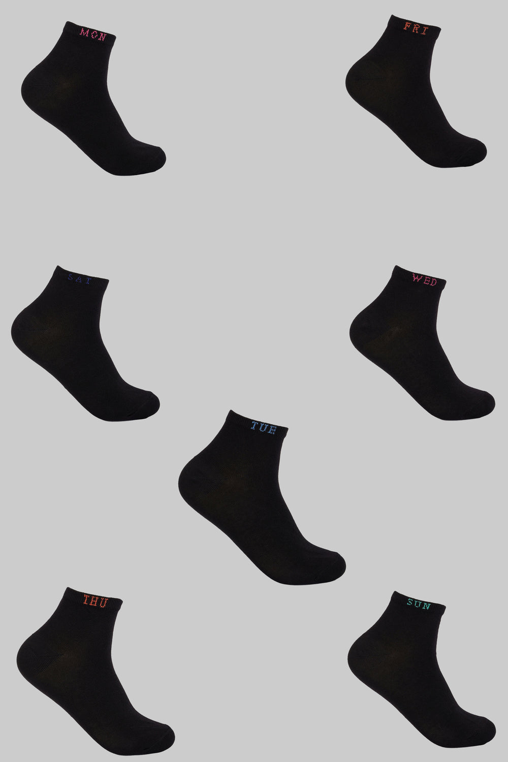 Weekday-Cuff Socks - 7 Pairs