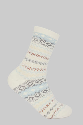 Pastel Christmas Socks - 2 Pairs