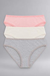 Pack of 3 Colored Bikini Panties
