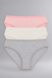 Pack of 3 Colored Bikini Panties