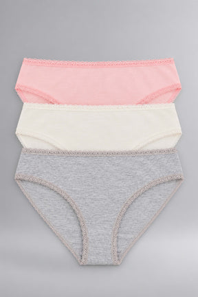 Pack of 3 Colored Bikini Panties