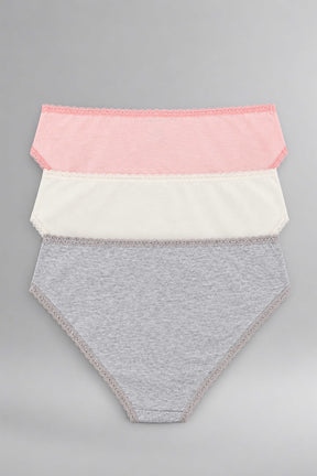 Pack of 3 Colored Bikini Panties