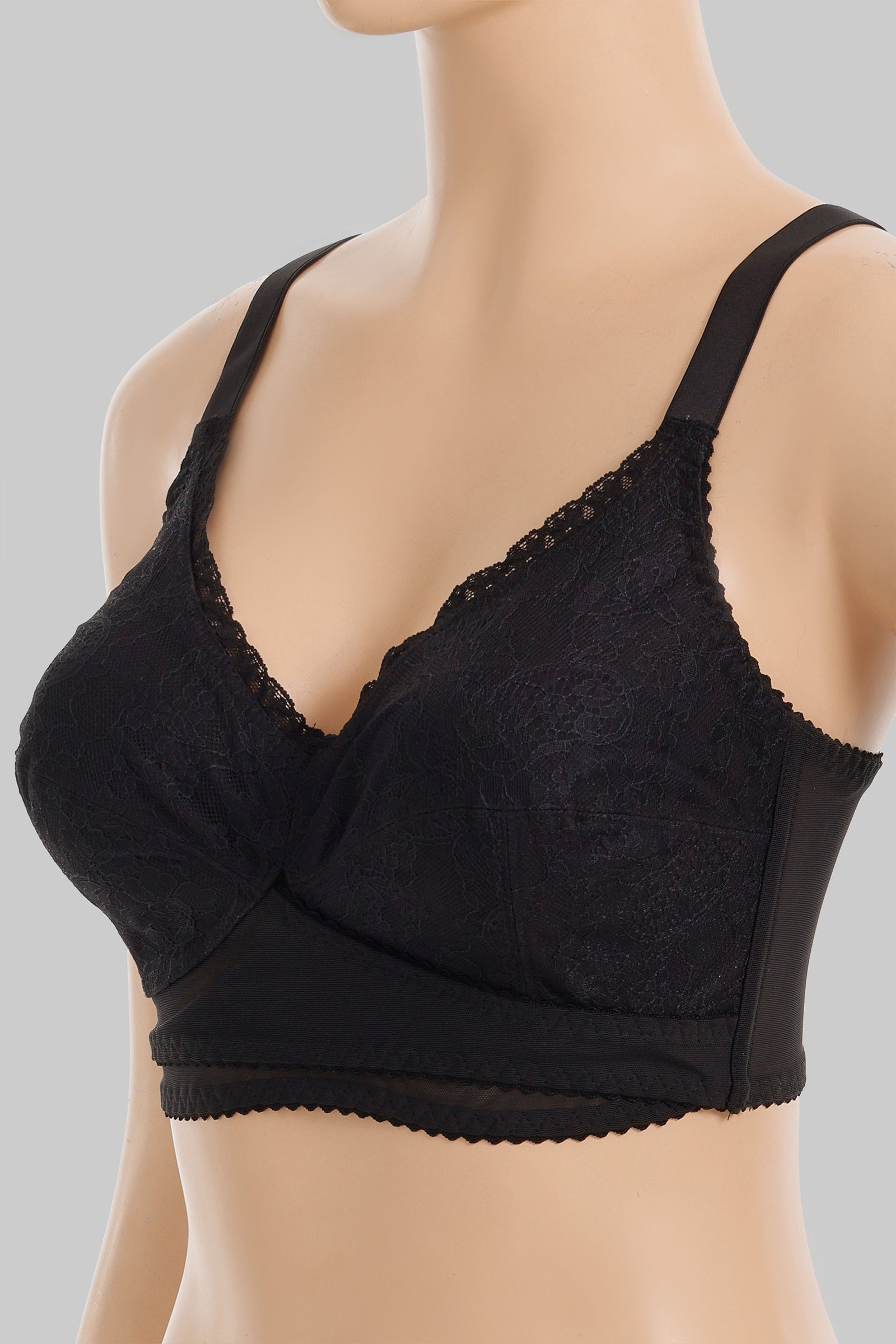 Lace Crossover Minimizer Bra