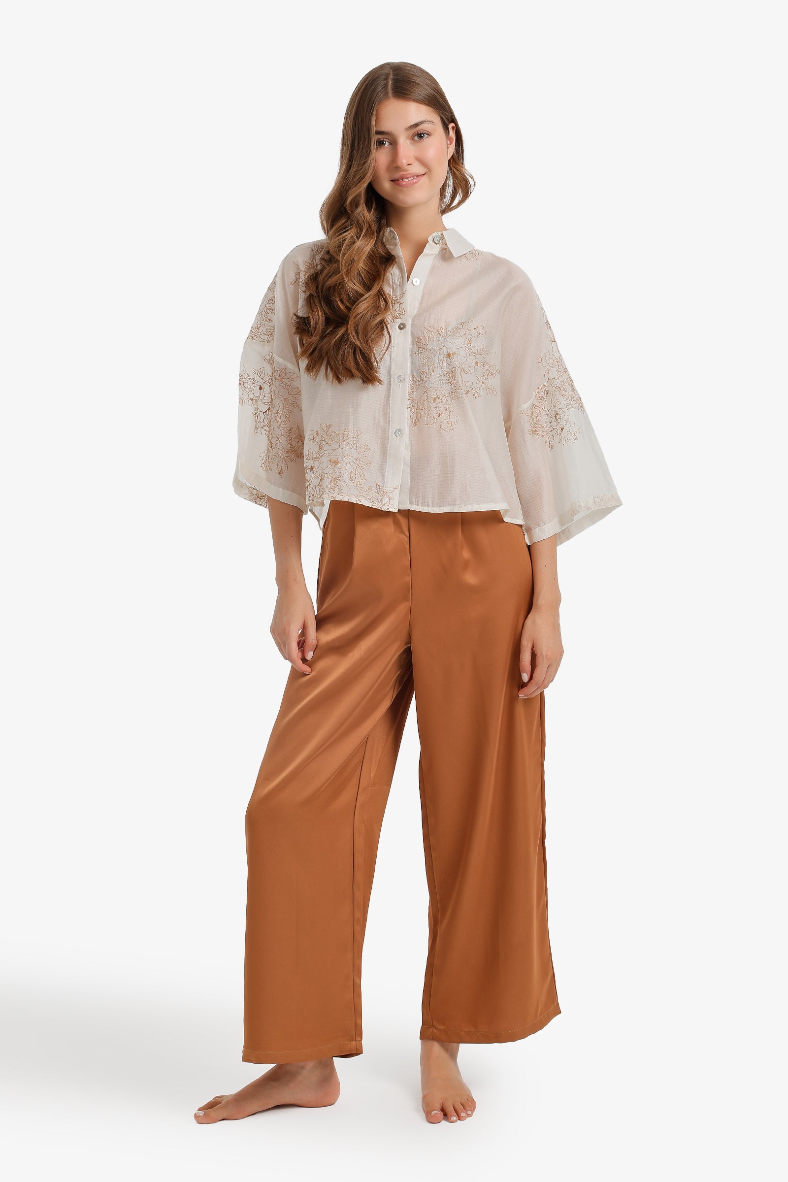 Relaxed Embroidered Pyjama