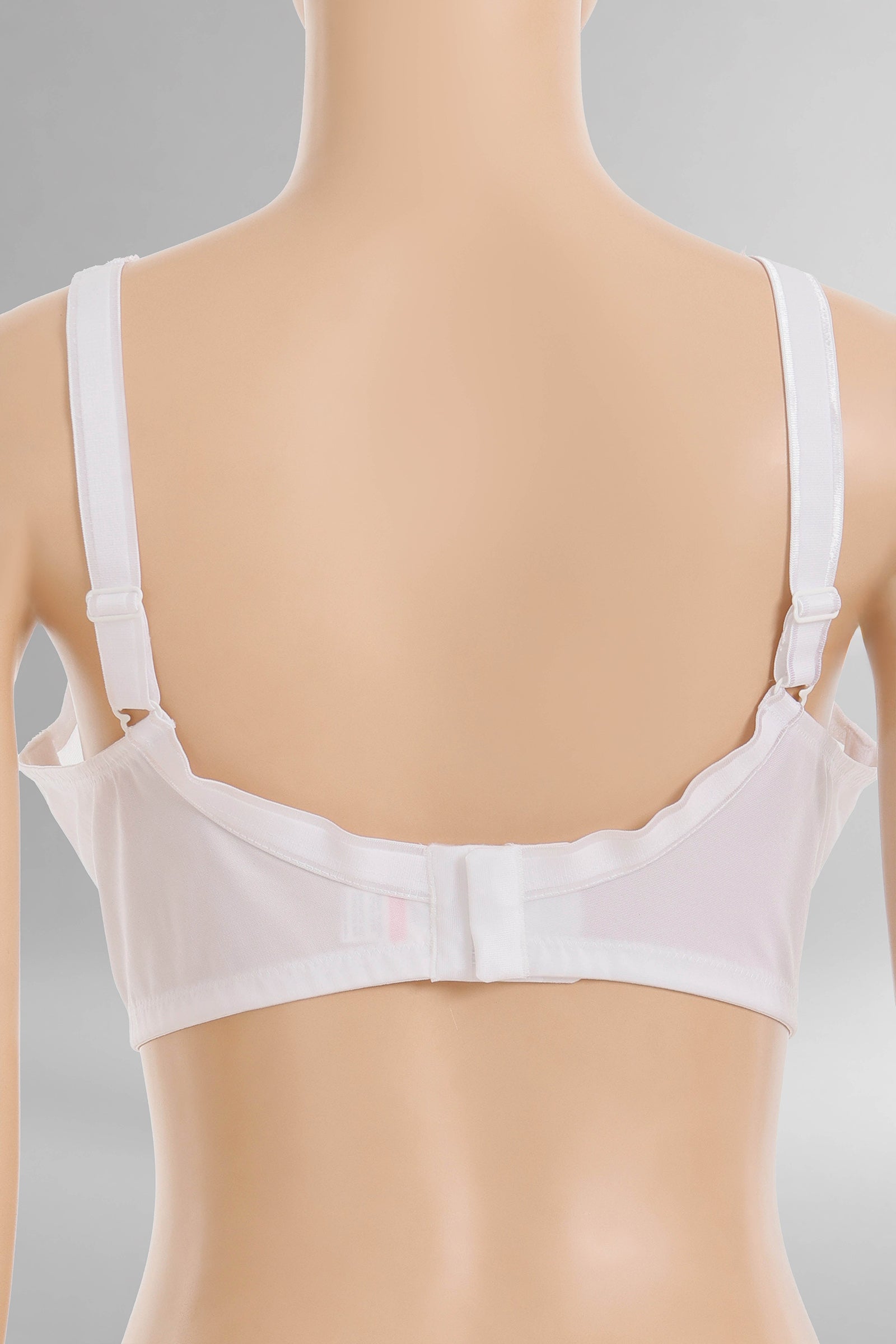 Tulle-Panel Minimizer Bra