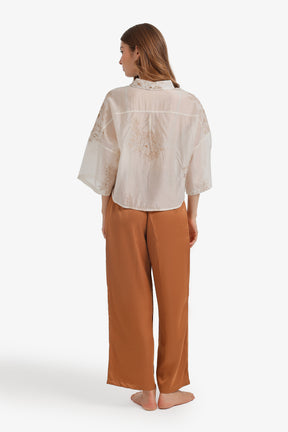 Relaxed Embroidered Pyjama