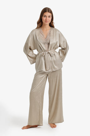 3-Piece Lace Detail Pyjama