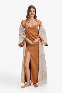Embroidered Nightgown Set
