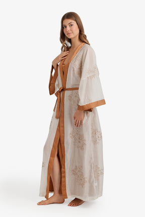 Embroidered Nightgown Set