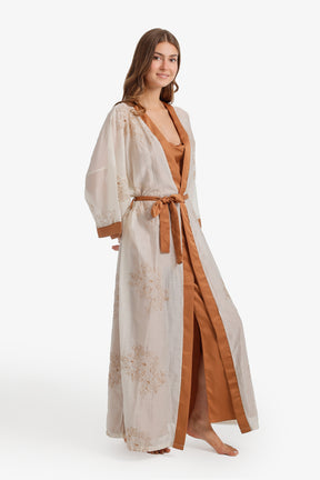 Embroidered Nightgown Set
