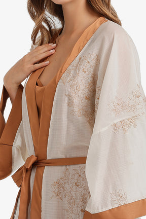 Embroidered Nightgown Set