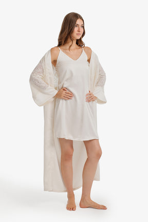 Lace Detail Nightgown Set