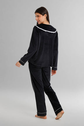 Sailor Collar Velvet Pyjama