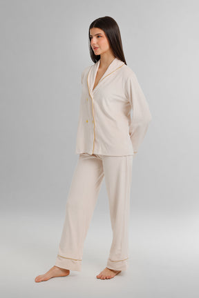 Double-Breasted Velvet Pyjama