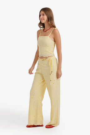 Embroidered Floral Beach Set