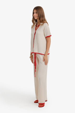 Contrast Trim Beach Set