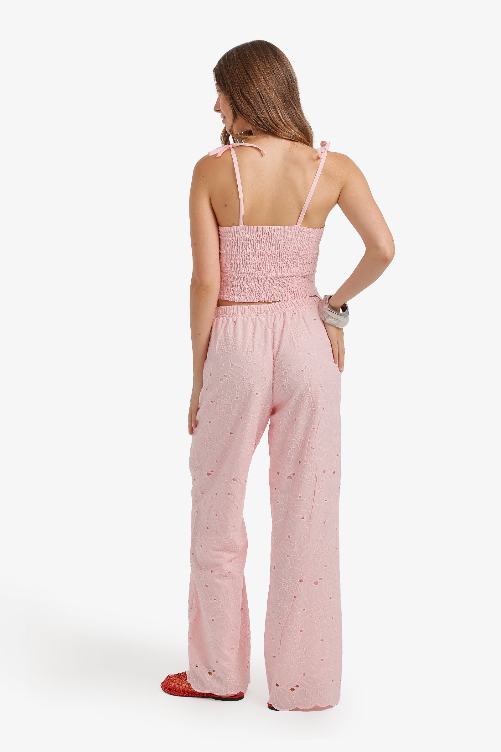 Embroidered Floral Beach Set