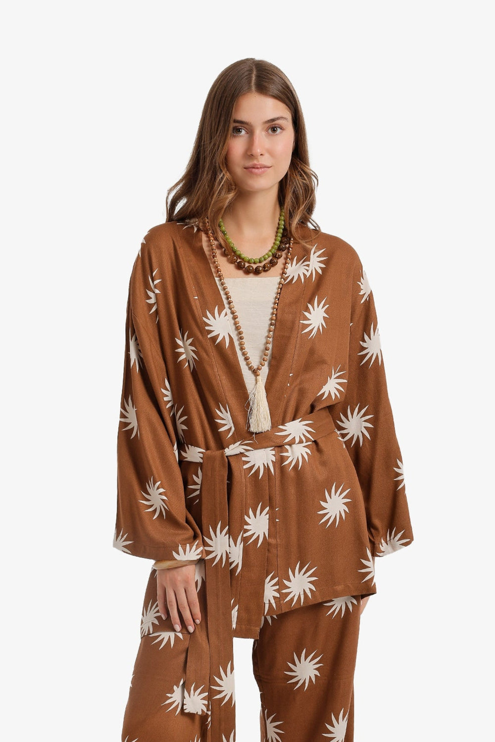 Sunburst Wrap Kimono