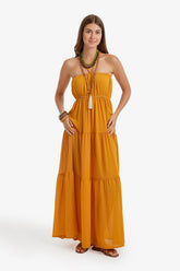 Halter Tiered Beach Dress