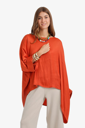 Flowy Batwing Poncho