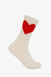 Heart Graphic Long Socks