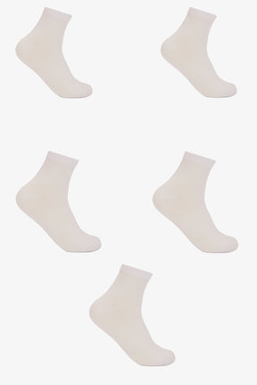 Soft Ribbbed Socks - 5 Pairs