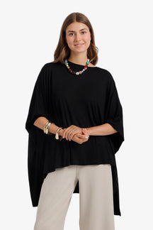 Flowy Asymmetric Poncho
