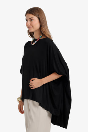 Flowy Asymmetric Poncho