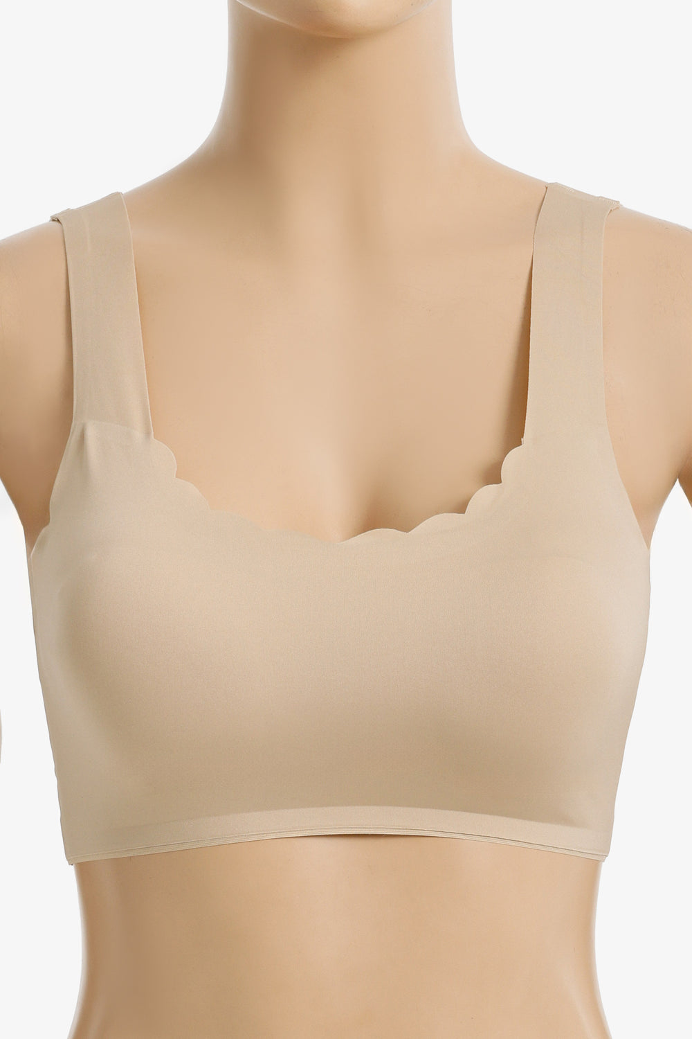 Laser Cut Scalloped Bra