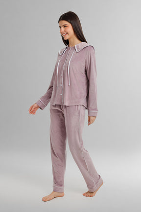 Sailor Collar Velvet Pyjama