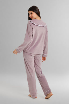 Sailor Collar Velvet Pyjama