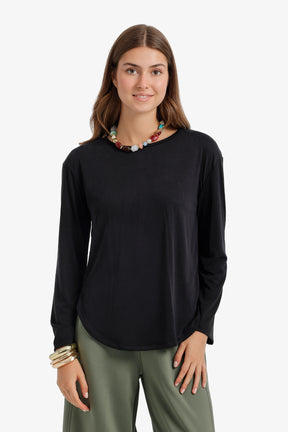 Curved Hem T-Shirt